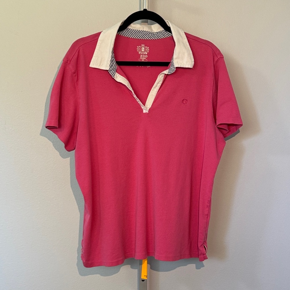 IZOD Women's Short Sleeve Polo, 2X